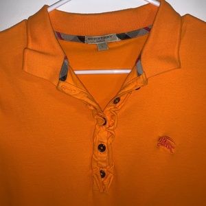 Burberry orange polo